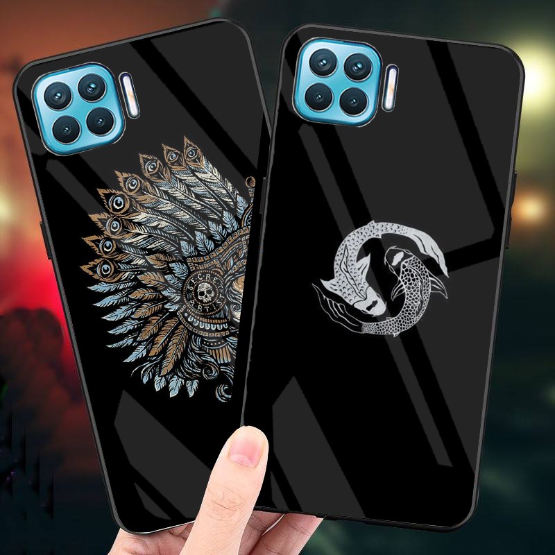 Ốp Lưng OPPO A73,A93 mặt kính cường lực cao cấp thiết kế riêng