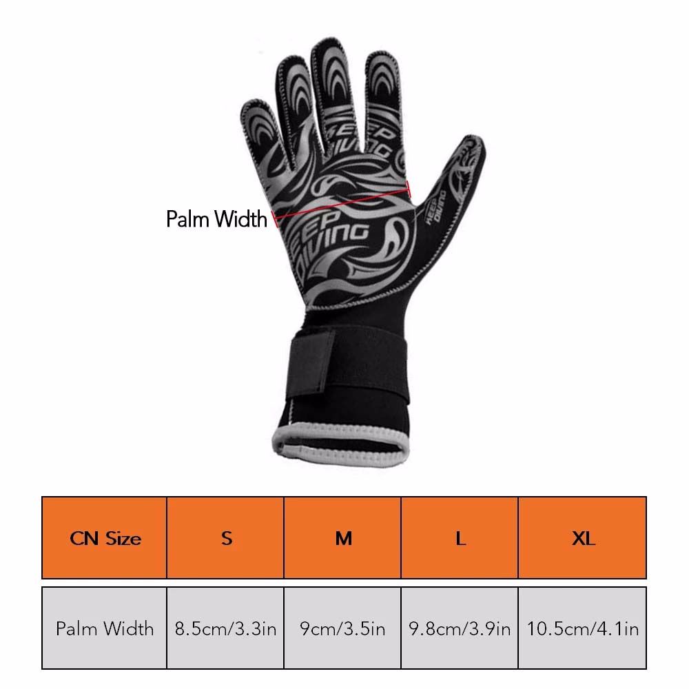 Găng tay lặn biển dày 3mm hỗ trợ giữ ấm có nhiều màu độc đáo