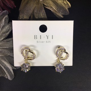 Bông Tai CD Vàng Hạt Đá Xinh Xắn