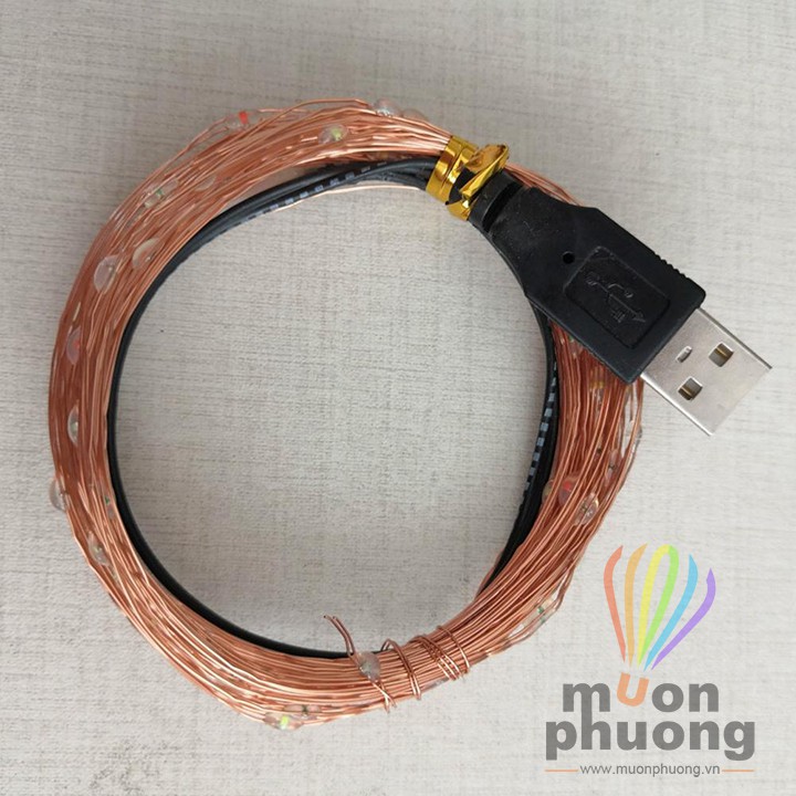 Dây đèn led đom đóm USB trang trí lều cắm trại dã ngoại - MUÔN PHƯƠNG SHOP