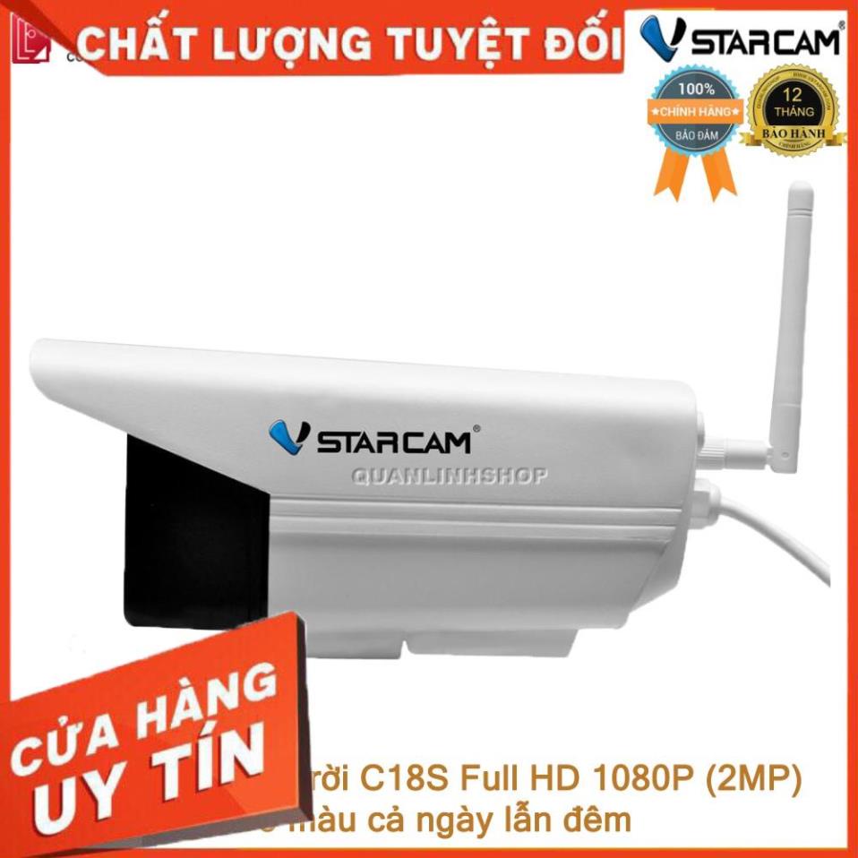 (giá khai trương) Camera Vstarcam C18s Full HD 1080P quay đêm có màu, kèm thẻ 128GB Class 10