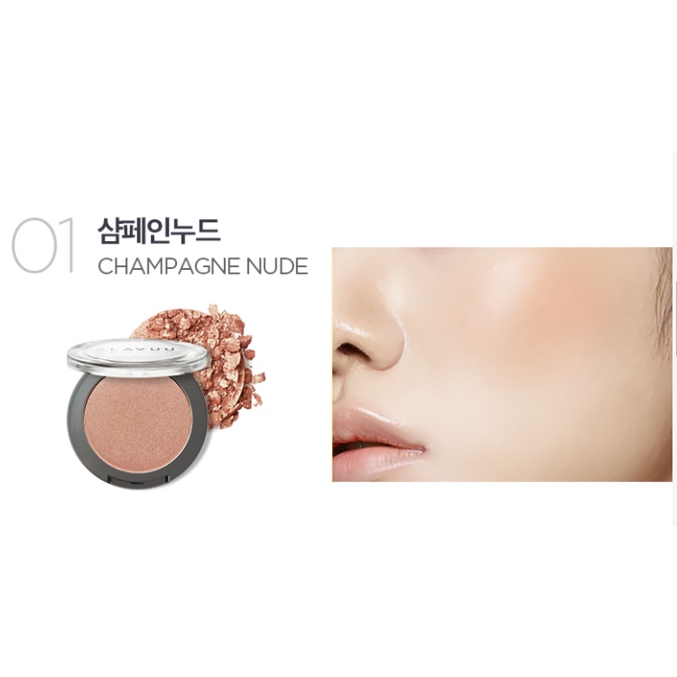 Phấn Má Hồng Klavuu Urban Pearlsation Natural Powder Blusher