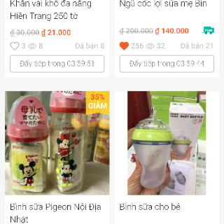 Bình sữa Pigeon nội địa nhật