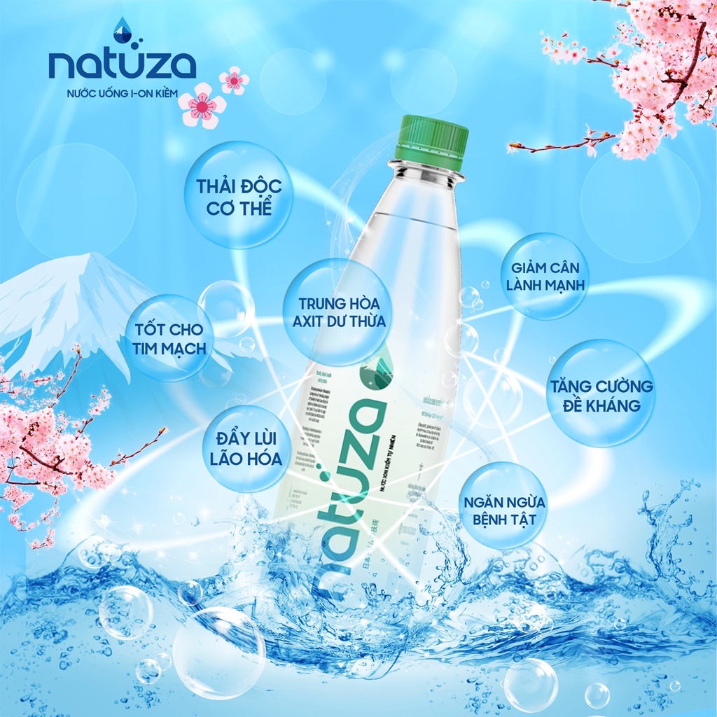 Nước Uống Ion Kiềm Natuza pH 7.5 500ml