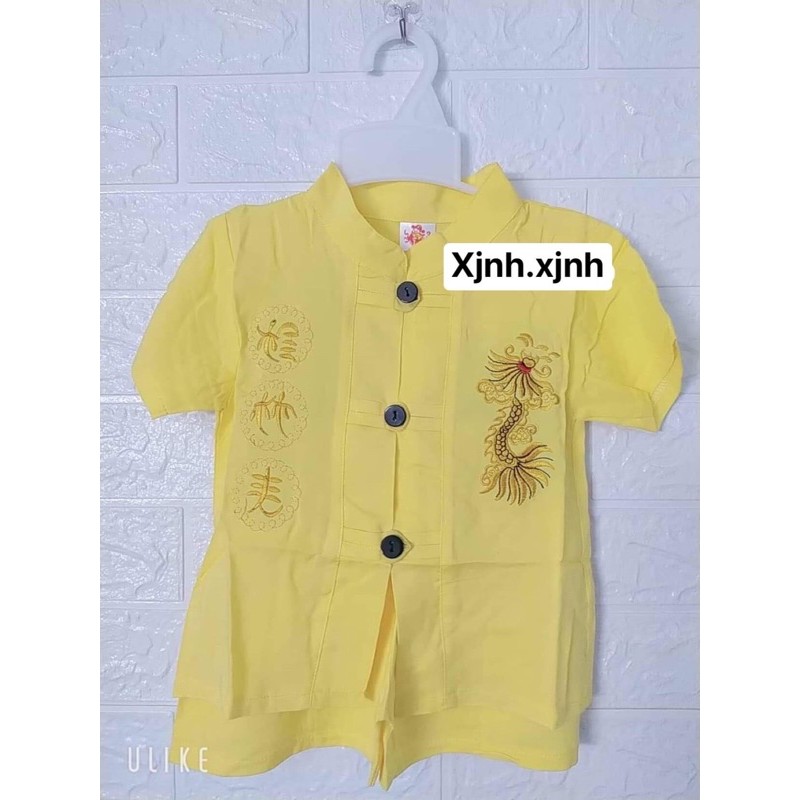Bộ quần áo tàu trẻ em - ảnh thật