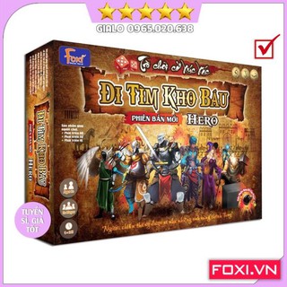 Board game-Đi tìm kho báu Phiên Bản HERO Foxi-Đồ chơi trẻ em phát triển AQ-EQ-IQ-siêu siêu hay