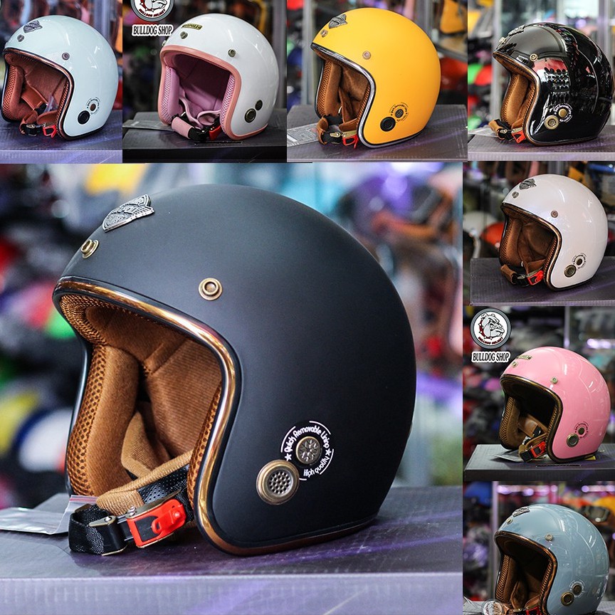 Nón bảo hiểm Napoli 3/4 màu nhám đi phượt an toàn chất lượng