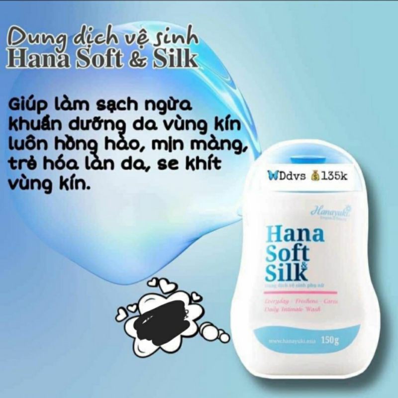 DUNG DỊCH VỆ SINH HANA SOFT SILK, HANAYUKI