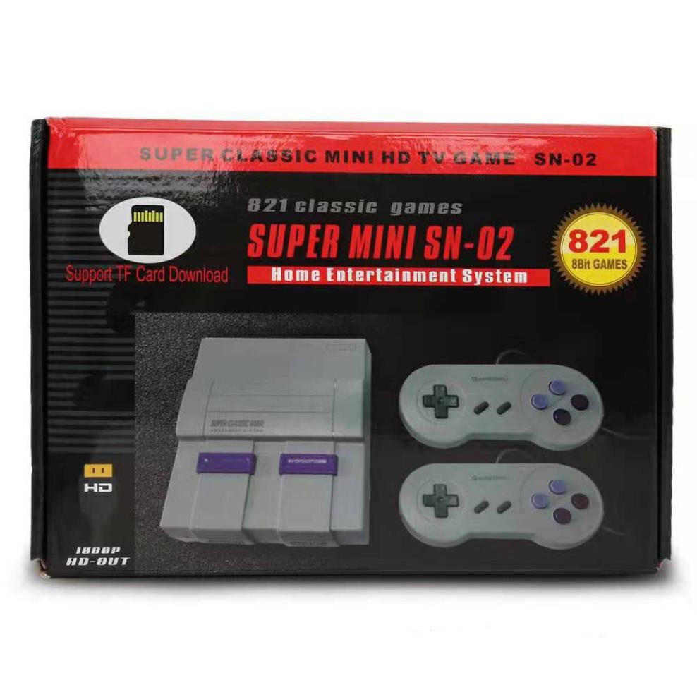 Máy chơi game 4 nút cỏng HDMI tích hợp 821 trò Nes ngày xưa không trùng
