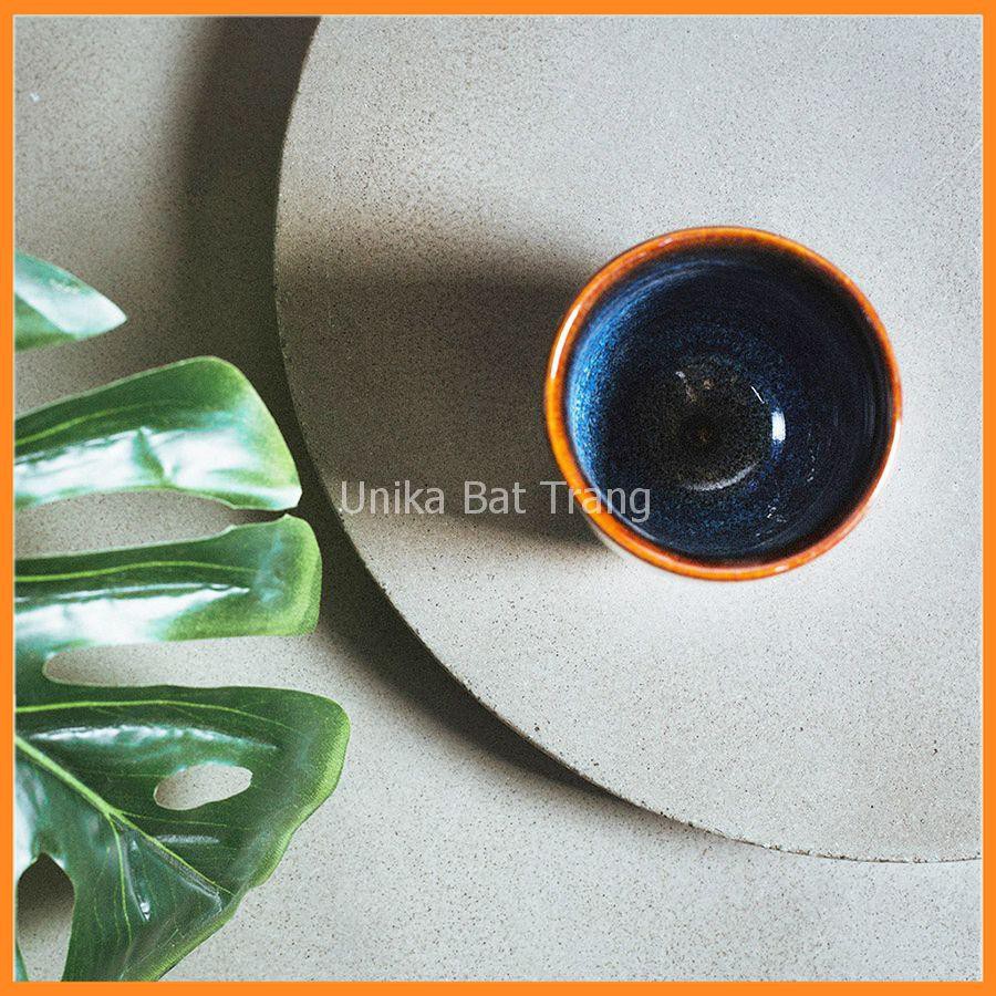 Bình Rượu Sake Men Xanh Hoả Biến - Gốm Sư Cao Cấp Bát Tràng