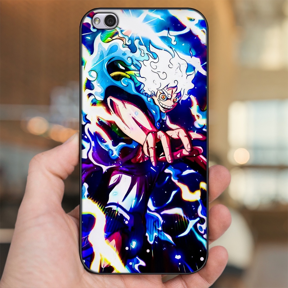 Ốp lưng Xiaomi Redmi 5A viền đen in hình Luffy One Piece