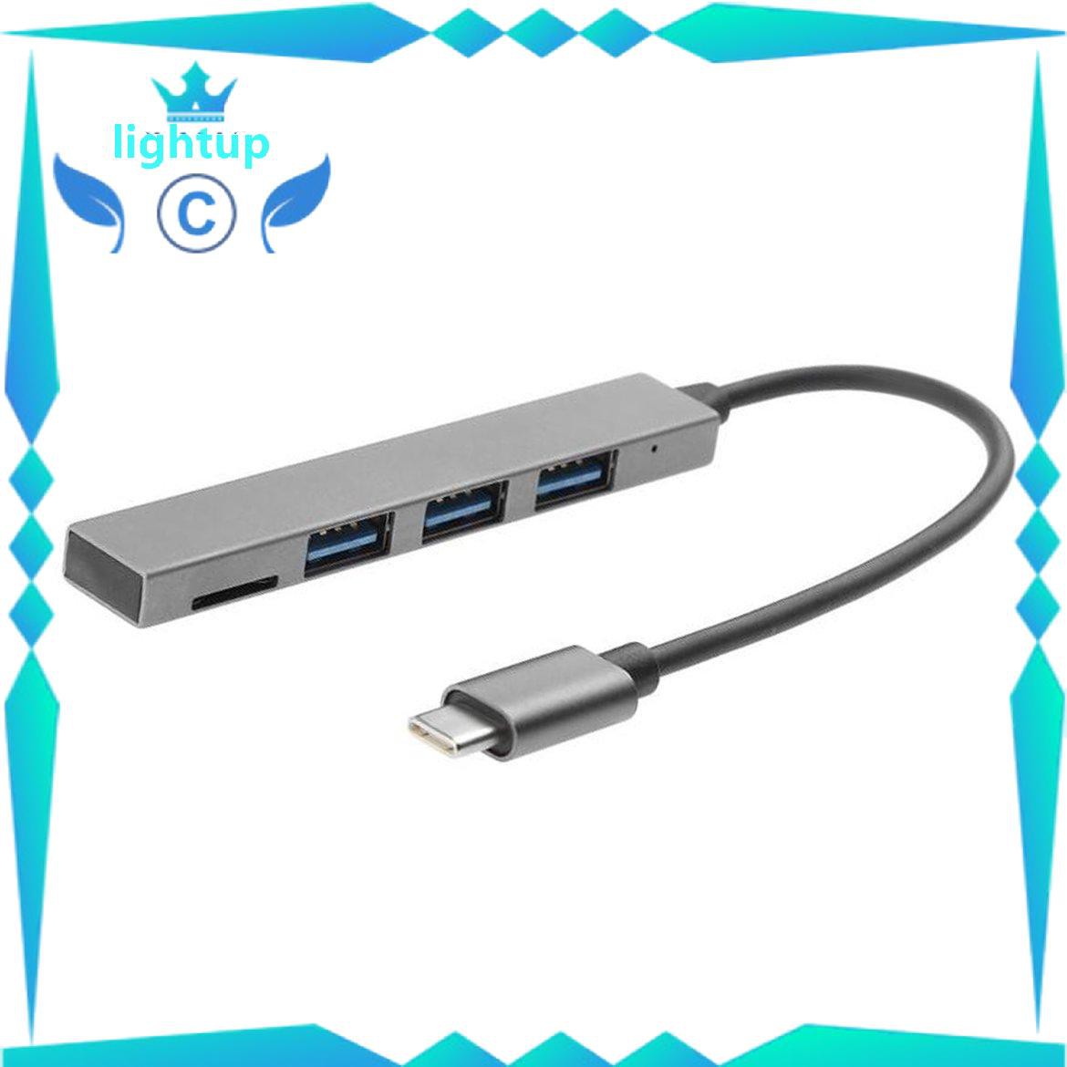 Bộ Chia 4 Trong 1 Usb 3.1 Type-C Sang Usb 3.0 Hub Có Khe Đọc Thẻ Tf Cho Macbook