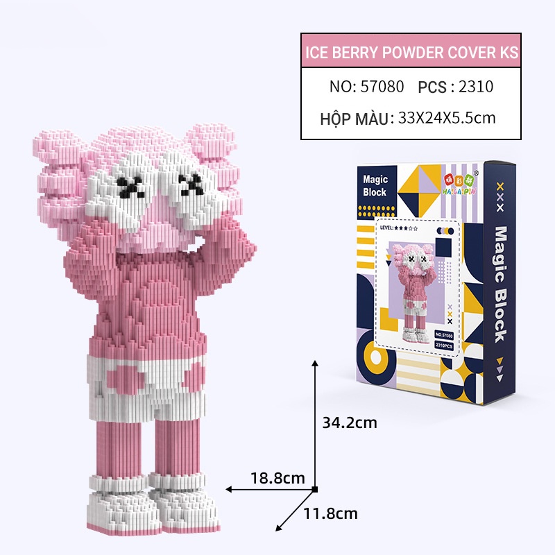 Volent bears Bộ Đồ Chơi Lắp Ráp Hình Chú Gấu Bạo Lực Dành Cho Nam Và Nữ