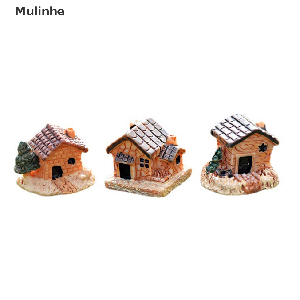 1 Mô Hình Ngôi Nhà Nhỏ Bằng Nhựa Resin Trang Trí Sân Vườn