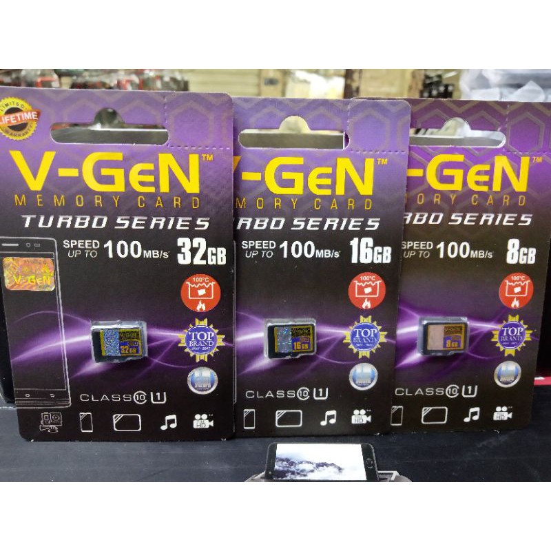 Thẻ Nhớ 8gb 16gb, 32gb, 64gb, 128gb Class 10 Turbo Series V-gen
