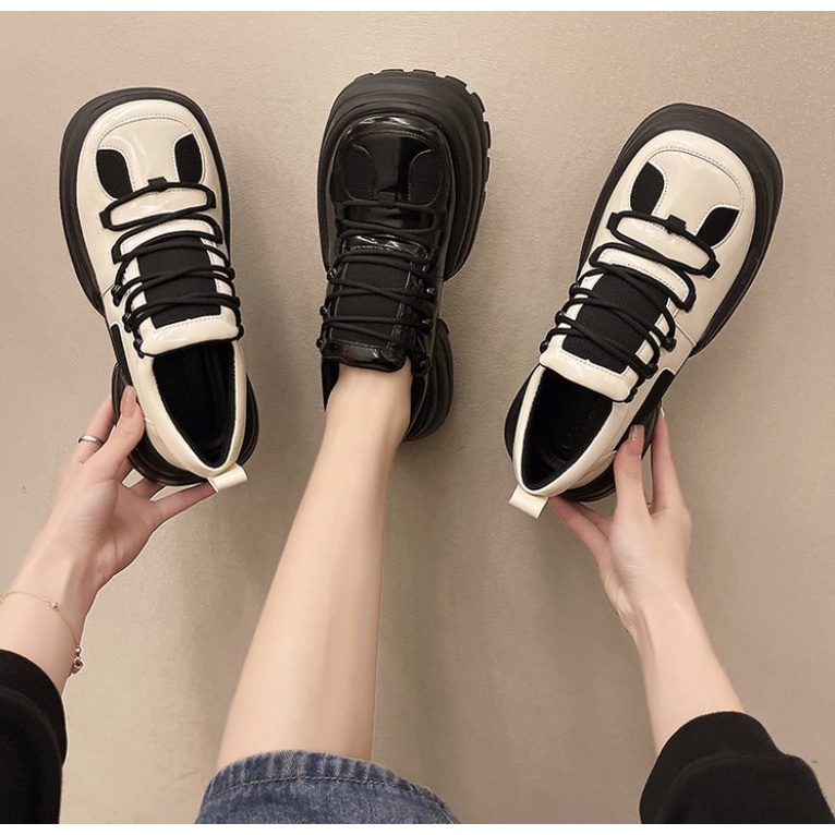 - Giày da nữ giày oxford cách điệu tăng chiều cao 7 cm độc quyền jinxstoregirls phong cách HQ