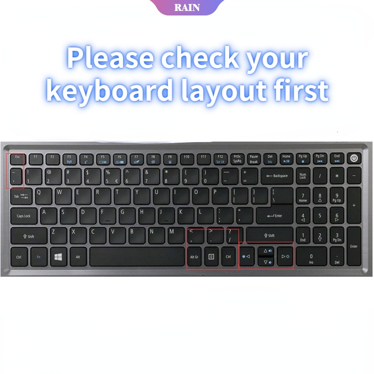 Miếng Dán Bàn Phím Laptop Nhiều Màu Chất Lượng Cao Cho Acer Aspire E15 E 15 E5-576 E5576 VN7-592G T5000 TMP258 / Aspire 3 5 7