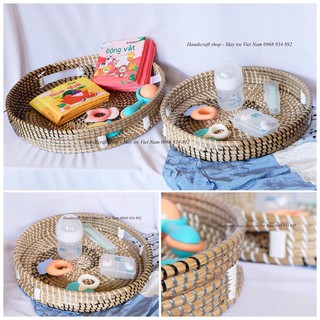 [Mã SKAMLTSM9 giảm 10% đơn 99K] Khay/Rổ Đựng Đồ Bằng Cói - Đa Năng - Tiện Lợi - Thân Thiện Môi Trường - HANDICRAFT SHOP