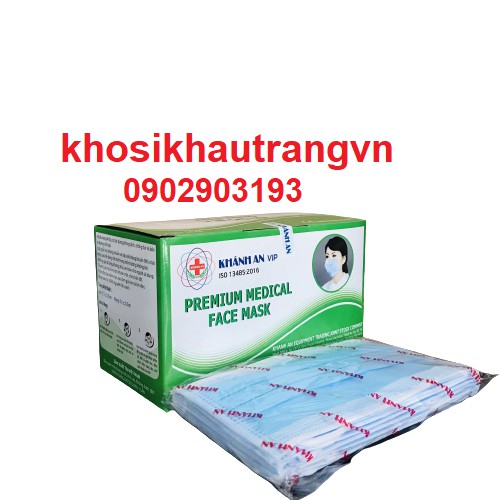 [Giá Sỉ] Hộp 50 cái khẩu trang y tế Khánh An 4 lớp kháng khuẩn +