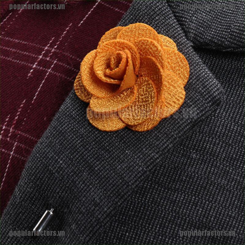 Ghim cài áo hình bông hoa handmade xinh xắn thời trang