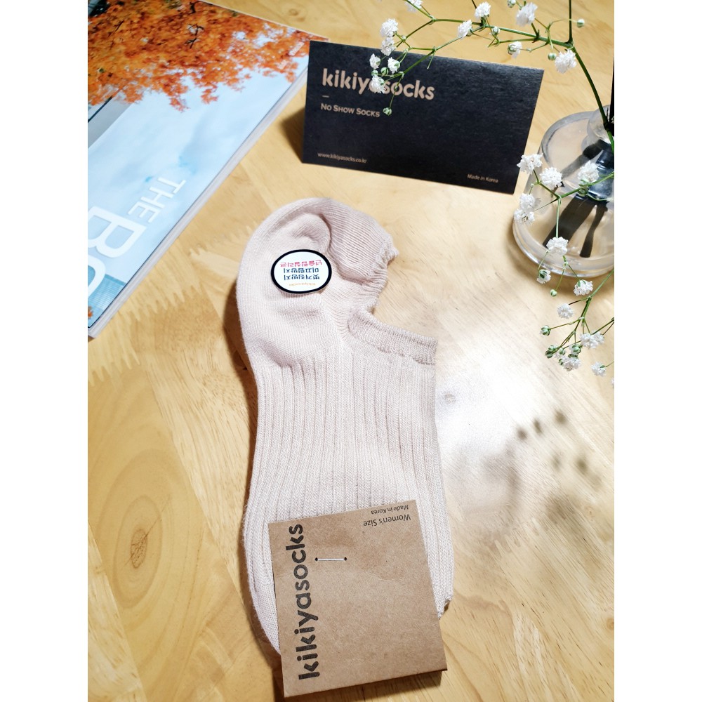 Tất vớ nữ cổ thấp màu trơn Kikiya cao cấp Hàn Quốc W-A-012 (Chính Hãng)