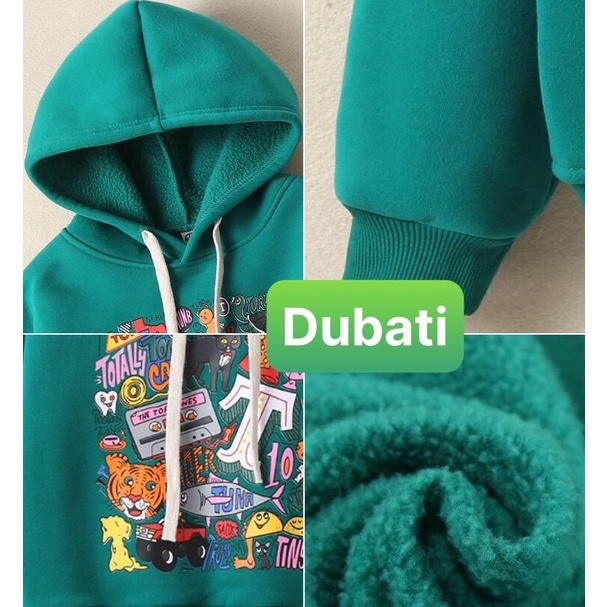 ÁO KHOÁC NỈ HOODIE NAM NỮ HARUKU PHONG CÁCH NHẬT BẢN- DUBATI FASHION