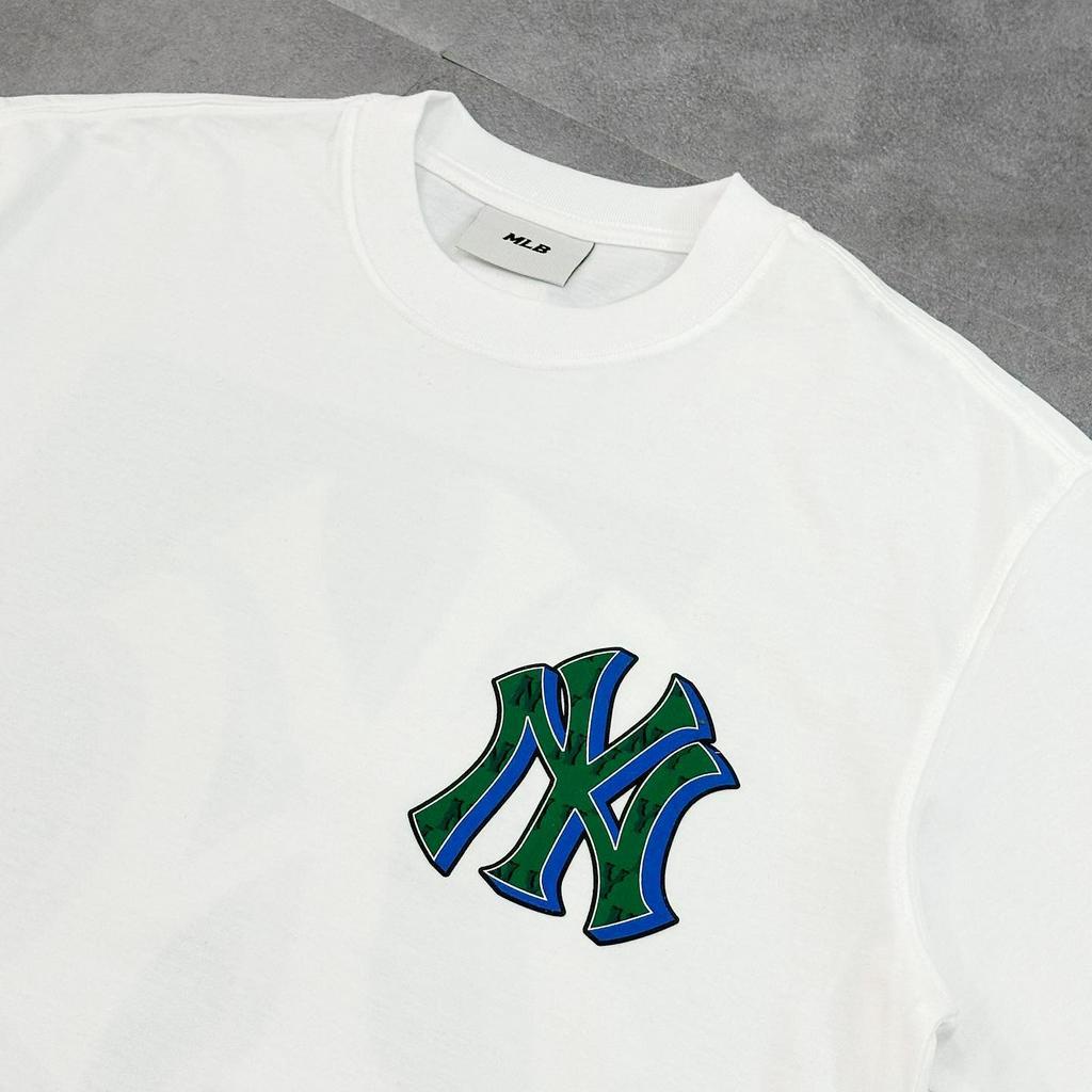 Áo Thun MLB Monotive Overfit Short Sleeve T-Shirt New York Yankees White