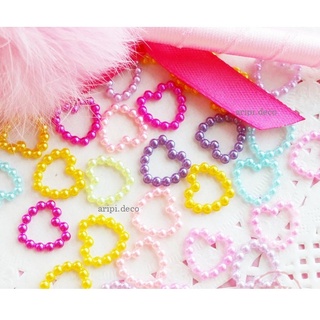 Charm trang trí trái tim A15 /Nguyên liệu làm Resin