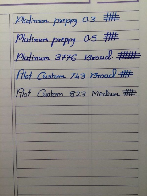 Bút máy Platinum Preppy 05  blue black - Made in Japan