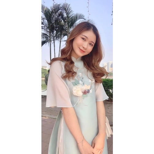 Áo cách tân  4 tà dáng xuồn đơn giản cho cách nàng yêu