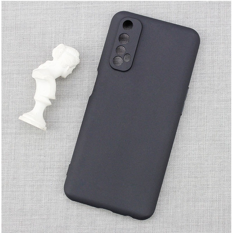 Ốp điện thoại TPU silicon mềm màu đen cho Realme 7 Pro Realme7