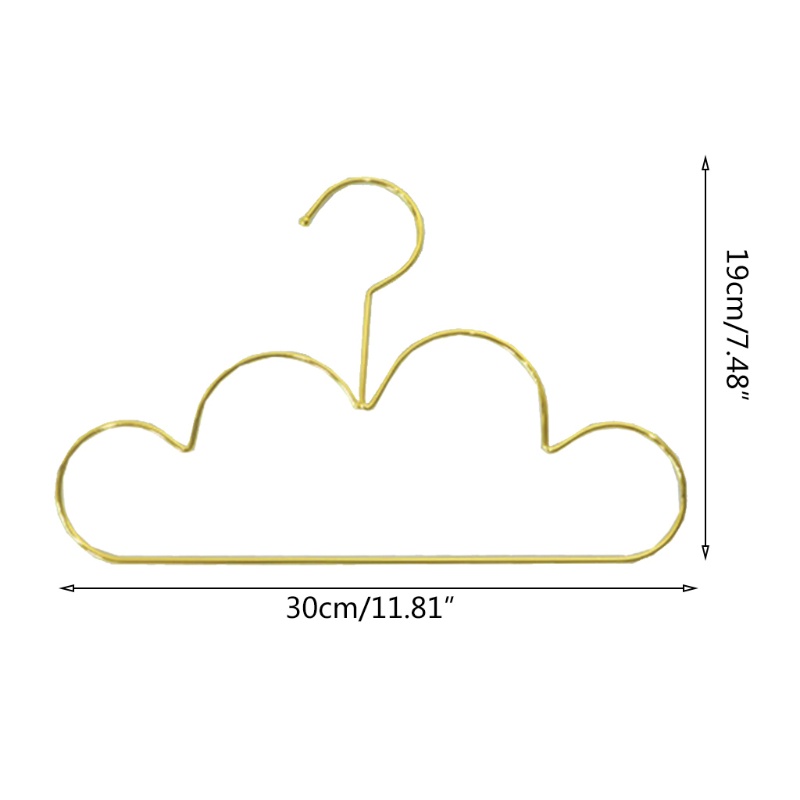 Set 5 Móc Treo Quần Áo Hình Đám Mây Đa Năng Tiết Kiệm Không Gian