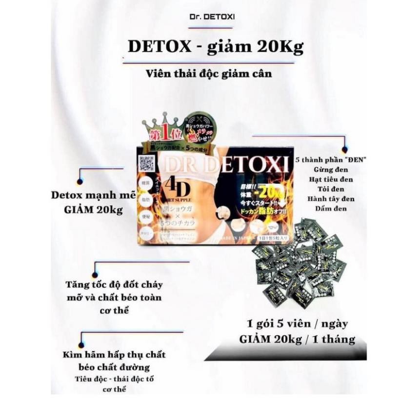 Thải độc giảm cân Dr.detoxi Nhật Bản Chính Hãng