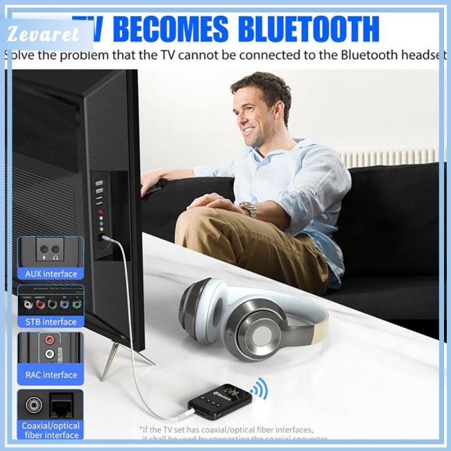 Thiết Bị Truyền Nhận Tín Hiệu Bluetooth 5.0 Zevaret K6 Jack Cắm 3.5mm Cho Tv Máy Tính