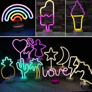 Đèn LED Neon Kèm Giá Đỡ Dùng Trang Trí Ban Đêm