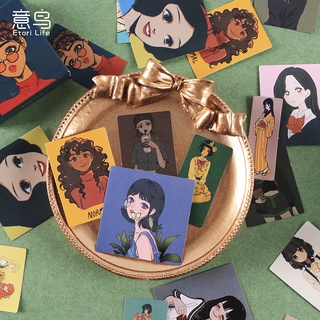 Set 46 sticker dán trang trí sổ lưu niệm