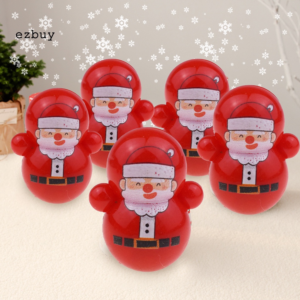 Đồ Chơi Lật Đật Mini Hình Ông Già Noel Hoạt Hình Màu Đỏ Tự Làm Đồ Chơi Giảm Căng Thẳng Làm Quà Giáng Sinh Cho Trẻ Em Roly-Poly