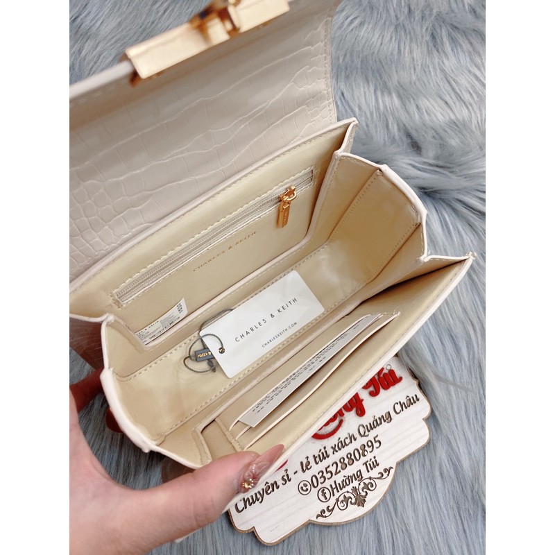 Túi da rắn khoá size 18 dáng hộp chất đẹp(không hộp) | BigBuy360 - bigbuy360.vn