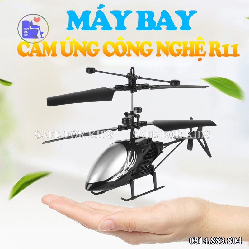 Máy Bay Điều Khiển Từ Xa 4 Cánh - Đồ Chơi Sáng Tạo Cho Bé Màu Cam