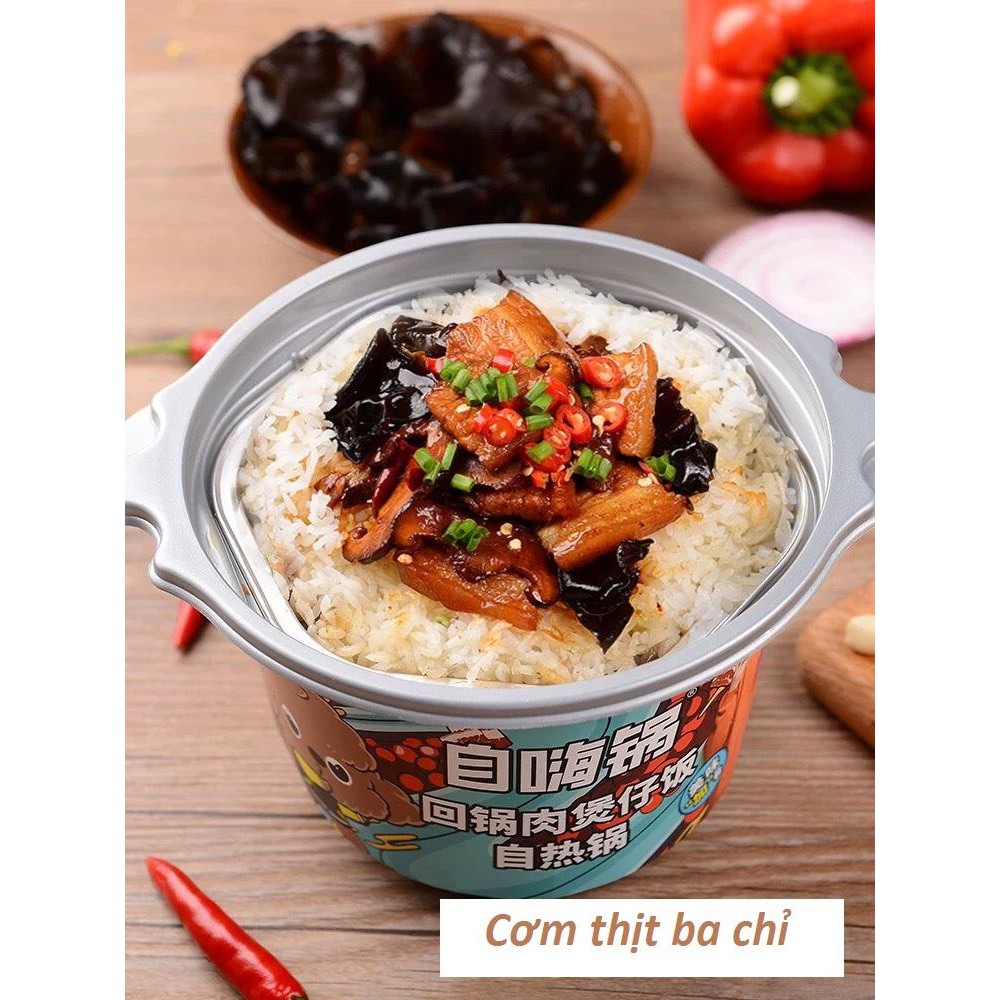 Cơm tự sôi - Thịt ba chỉ