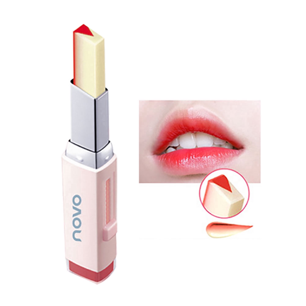 [Hàng mới về] Son môi NOVO có 2 màu lâu trôi chống nước phong cách Hàn quốc