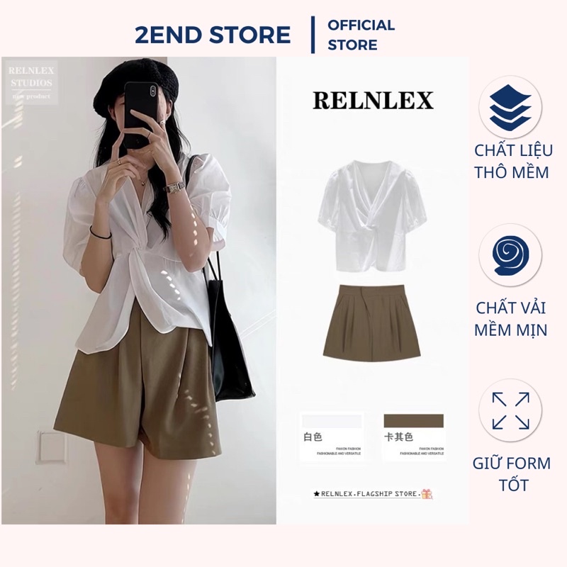 Áo sơ mi cao cấp - sơ mi nữ thiết kế kiểu dáng vặn eo phong cách Vintage độc đáo - 2ENDSHOP