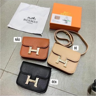 Túi xách nữ khuy chữ H mini size full box | Túi đeo chéo nữ