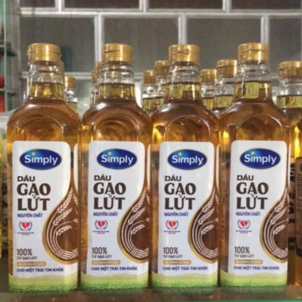 Dầu Gạo Lứt Nguyên Chất Simply chai 1l | BigBuy360 - bigbuy360.vn