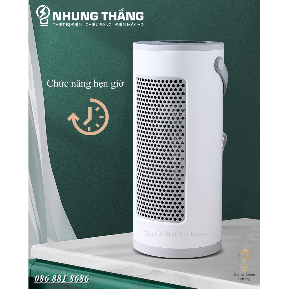 Máy sưởi Để Bàn C13,C14 Quạt Sưởi Mini - Công Nghệ Sưởi Gốm PTC-Làm Nóng Nhanh - Ion Âm - Có Điều Khiển Từ Xa