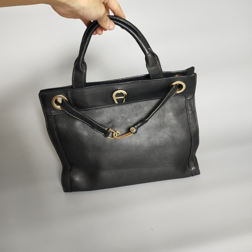Túi xách tay, công sở Da thật secondhand Đồ Si Bon, TD227