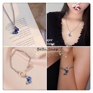 Set vòng cổ + vòng tay hình con bướm Butterfly