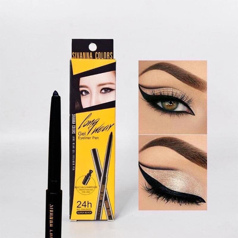 Chì Kẻ Mắt Sivanna Colors Long Wear Gel Eyeliner Pen HF777