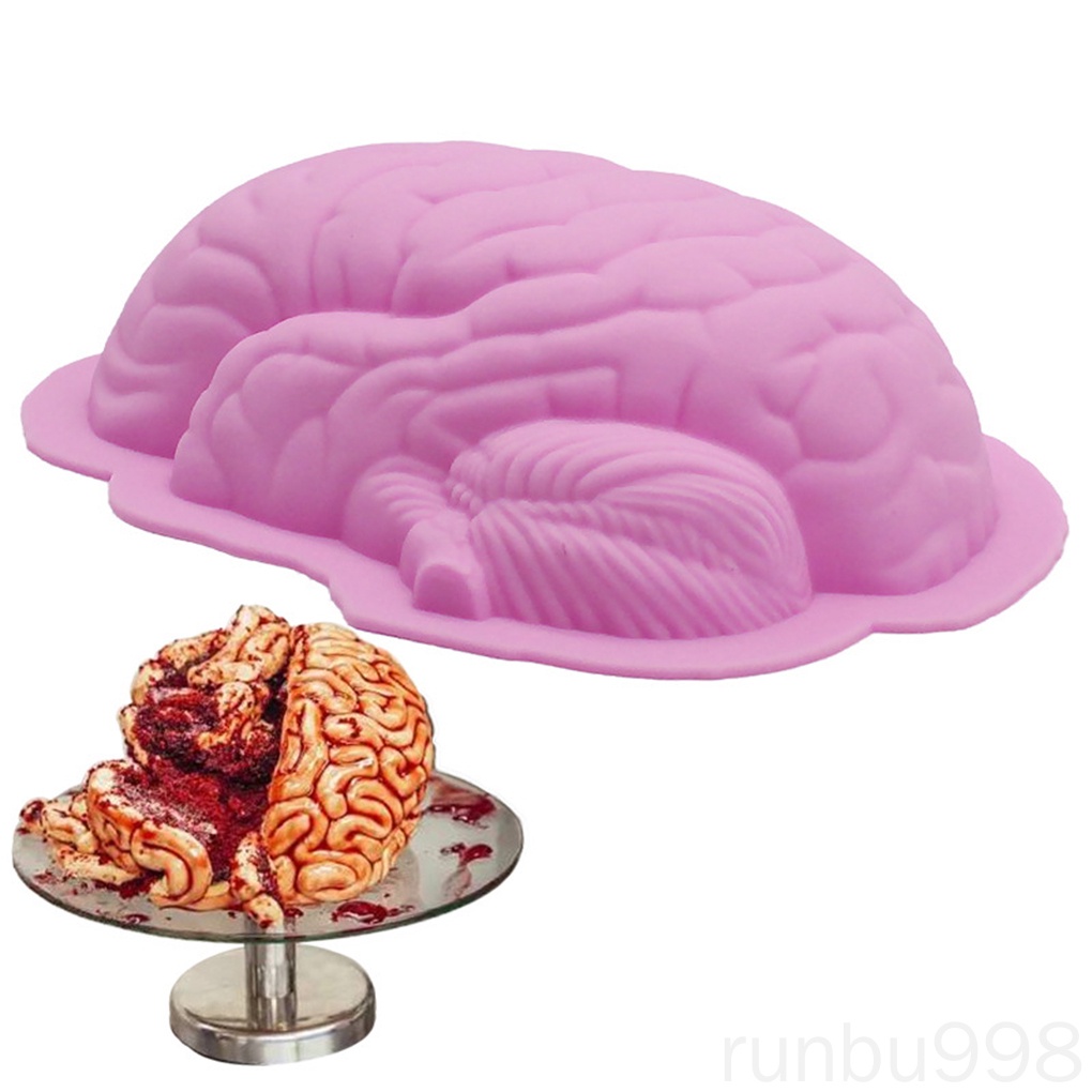 Khuôn Silicone Tạo Hình Bộ Não Người Làm Bánh Pudding / Bánh Mì Runbu998