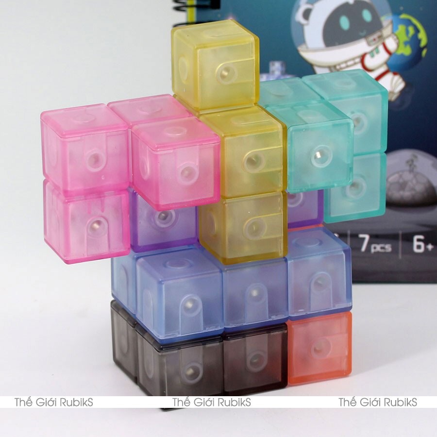 [người bán địa phương] Rubik Magnetic Blocks QiYi MoYu YJ Nam Châm Building Biến Thể Thể Rubic 3x3 Cube